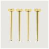Metal Table Legs Sofa Support famer Coffee Tables Supports Office/Dining Desk Leg Bathroom Cabinet Straight Cone/Slanted Cone Set of 4 Water Proof and Rustproof view 1