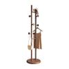 VHDY85KA Entryway New Chinese Style Solid Wood Hanger Floor Bedroom Bold Vertical Hanger Household Simple Coat Rack for Bags view 1