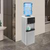 Top Loading Water Cooler, Standing Water Dispenser with 3 Temperature Settings - Hot, Warm and Cold Water, Child Safety Lock, Water Cooler Dispenser for Homes, Kitchens, Offices, Dorms (Silver Black) view 4