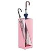 Wrought Iron Umbrella Stand With Drip Tray And Hooks, Metal Hollow Umbrella Holder For Entryway, Office, Home view 1
