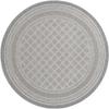 Rugs.com - Outdoor Lattice Rug 8 Ft Round Gray Indoor/Outdoor Rug Easy-Clean Flatweave for Patio, Deck, and Porch view 2