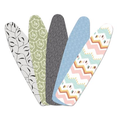 ZQKLHPL 5-Piece Ironing Board Cover Scorch and Stain Resistant 16 x 43 Inch Thick Padding Elastic Edge Easy Installation(35 L x 12 in W)