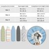 ZQKLHPL 5-Piece Ironing Board Cover Scorch and Stain Resistant 16 x 43 Inch Thick Padding Elastic Edge Easy Installation(35 L x 12 in W) view 4