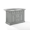 HomeStock Kitchen Island with Storage & Towel Bar - Stainless Steel Top, Portable Cart, Modern Kitchen Furniture view 1
