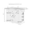 HomeStock Kitchen Island with Storage & Towel Bar - Stainless Steel Top, Portable Cart, Modern Kitchen Furniture view 2
