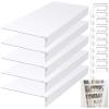 ACJSDGL 5 Pcs Wire Rack Covers for Pantry 35x12x3 in Wire Rack Covers for Pantry PVC Material Shelf Liners,Removable Closet Decoration for Office Bathroom Kitchen White view 1