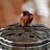 1300ML Bark Texture Glass Teapot With Wooden Beam Large Capacity Steaming And Cookig Tea Pot Kungfu Tea Set Teaware view 2