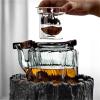 1300ML Bark Texture Glass Teapot With Wooden Beam Large Capacity Steaming And Cookig Tea Pot Kungfu Tea Set Teaware view 4