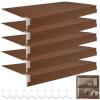 ACJSDGL Wire Shelf Cover 38x16x3 in PVC Wire Rack Covers(Not Wood)-0.3" Thick,Moisture-Resistant & Easy-to-Clean Organizer Liners for Office,Bathroom,Kitchen Walnut color view 1