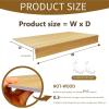 ACJSDGL Wire Shelf Cover 38x16x3 in PVC Wire Rack Covers(Not Wood)-0.3" Thick,Moisture-Resistant & Easy-to-Clean Organizer Liners for Office,Bathroom,Kitchen Walnut color view 2