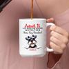 Cute Peeking Miniature Schnauzer Mug, Personalized Pet Dog Cup, Miniature Schnauzer White Ceramic Cup 11oz 15oz, Customized Dog's Name Coffee Mug, Unique Dog Owners Gifts For Birthday Christmas view 3