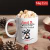 Cute Peeking Miniature Schnauzer Mug, Personalized Pet Dog Cup, Miniature Schnauzer White Ceramic Cup 11oz 15oz, Customized Dog's Name Coffee Mug, Unique Dog Owners Gifts For Birthday Christmas view 4