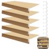 ACJSDGL Removable Wire Shelving Liners 25x20x3 in Shelf Covers for Shelving,Easy to Cut Closet Wire Shelf Covers-0.3in Thick Moisture Resistant Durable,Easy Install for Pantry,Kitchen,Wood Color view 1