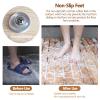 1pc Large Teak Shower Mat - Non-Slip Wooden Bathroom Mat for Indoor/Outdoor Use, Eco-Friendly and Durable(34x45in) view 4