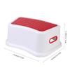 Boy Girl Plastic Footstool, Red, Non Slip Step Stool view 2