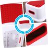 Boy Girl Plastic Footstool, Red, Non Slip Step Stool view 4