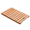1pc Large Teak Shower Mat - Non-Slip Wood Board Bath Mat with Slatted Drainage for Bathroom, Spa, Shower, and Pool Area(50x70x4.3cm) view 1