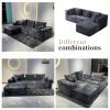 108.2" Cloud Boneless Modular Sectional Sofa, Modern L-Shaped Deep-Seat Couch with Chaise for Living Room, Plush Fluffy Sofa with No Assembly & Reconfigurable Design (Left-Facing Chaise, Gray) view 3