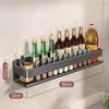 DRMEE Kitchen Storage,Apartment Wall Mount Spice Rack Space Aluminum Hanging Spice Rack Organizer Spice Storage Rack For Kitchen Bathroom Jars(50cm) view 2