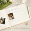 &And Per Se Beige Patterned Wedding Guest Book with Photo Spots Elegant Hardcover Sign-in Book for Classic Weddings, Baby Showers & Timeless Events Neutral Memory Keepsake Album view 4