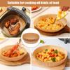 100 Pack 8 Inch Round Air Fryer Liners, Disposable Unbleached Parchment Paper, Non Stick and Grease Resistant, Heat Resistant Baking Paper for Air Fryer and Oven view 3