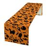 Halloween Table Runners Black Pumpkin Ghost Cat Bat Boo Orange Long Tablecloth for Party Decorations 184x34cm view 1