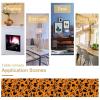 Halloween Table Runners Black Pumpkin Ghost Cat Bat Boo Orange Long Tablecloth for Party Decorations 184x34cm view 4