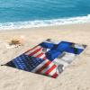America Flag Finland Finnish Flag Beach Towel Oversized Large Quick Dry Soft Sand Free 27.5"X55" Beach Towels for Women Men Pool Swim Beach Accessories view 4