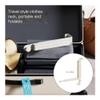 WOAITIANTIAN Coat Rack Wall Mount Foldable Aluminum Alloy Door Hooks - No Punch Hanging Rack for Bedroom(White,4.6cm) view 4