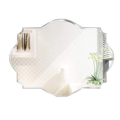 GSGRTYJIO American Simple Polygonal Bathroom, Frameless Wall Makeup, Bevel Wall, Bedroom Living Room Decorative(45 * 60cm)