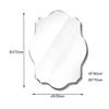 GSGRTYJIO American Simple Polygonal Bathroom, Frameless Wall Makeup, Bevel Wall, Bedroom Living Room Decorative(45 * 60cm) view 3