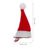 BESPORTBLE 10 Pcs Christmas Hair Clips - Mini Santa Hat Clips with Alligator Red Fabric Christmas Hair Accessories for Kids Teens Toddlers Holiday Party Decoration view 3