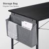 120Cm Home Office Desk, Writing Computer Desk Modern Industrial Office Desk With Storage Bag, Sturdy Wooden Computer Laptop Desk, Simple Computer Desk For Work And Study ,Black-100cm(39inch) view 4