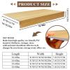 4 Pcs Wire Rack Covers, 16x12x3 in PVC Wire Shelf Cover for Pantry, and Laundry Shelves, Removable Closet Decoration Shelf Liners (Not Wood) for Closet Kitchen Bathroom view 2