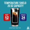 100 Percent Chance Of Me Telling You The Forecast Meteorologist Gifts Weatherman Weatherwoman Meteorology Weather Vacuum Insulated Stainless Steel Tumbler With Removable Lid And Straw 20 oz Black view 3