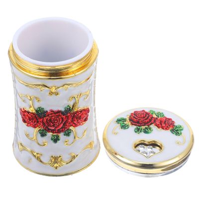 OUNONA European Style Retro Toothpick Holder Box Decorative Toothpick Storage Bucket for Kitchen and Restaurant with Elegant Color Matching Capacity and Sturdy Design