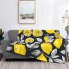 Lemon Fruit Pattern Print Micro Flannel Blanket Throw for Adults Warm Throw Blanket for Nap Sofa and Travel All Seasons view 4
