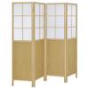 Coaster Edwards 70-Inch Living Room Four-Panel Room Divider, Natural 960123 view 1