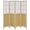 Coaster Edwards 70-Inch Living Room Four-Panel Room Divider, Natural 960123 view 4
