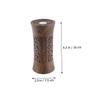 Hemobllo Delicate Mist Humidifier Lamp with Wood Grain Design Single Spray Portable Desktop Humidifier for Office and Car Quiet Operation with Ambient Light for Comfortable Work and Sleep view 2
