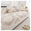 EUYDHM Sofa Cover Soft Plush Anti-Slip: Couch Cover for Autumn and Winter Dog Cat Sofa Protector for U Shape L Shape Sectional Sofa for 1 2 3 4 Seater Sofa Washable(Light Brown,90 * 90cm) view 1