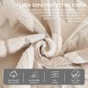 EUYDHM Sofa Cover Soft Plush Anti-Slip: Couch Cover for Autumn and Winter Dog Cat Sofa Protector for U Shape L Shape Sectional Sofa for 1 2 3 4 Seater Sofa Washable(Light Brown,90 * 90cm) view 3
