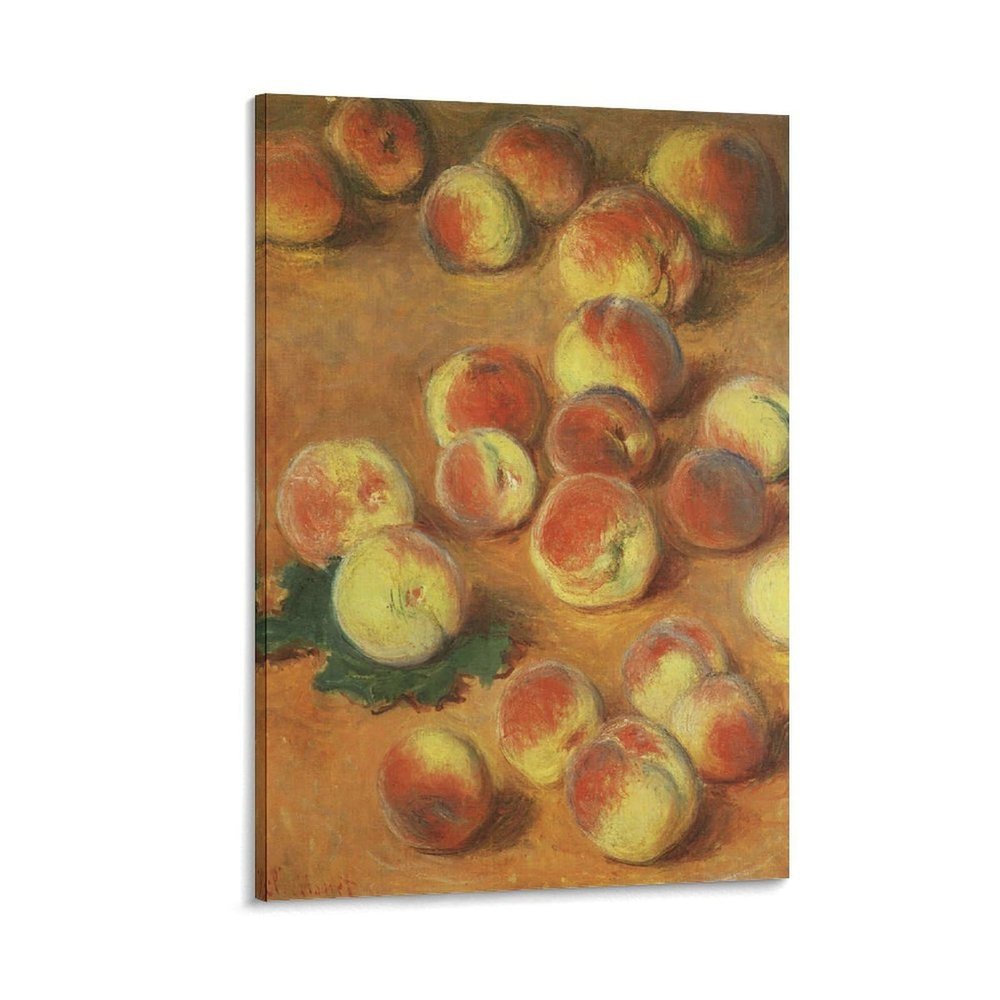 Claude Monet Poster Peaches, 1883 Poster Decorative Painting Canvas Wall Art Living Room Posters Bedroom Painting 12x18inch(30x45cm)