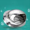 304 Stainless Steel Round Bull Nose External Vent with Screen Outside Roof Cone Top Chimney Cap Cone Top Chimney Cap Vent Cover Fits Outdoor Single Wall Pipes(150mm/5.9in) view 1