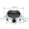 304 Stainless Steel Round Bull Nose External Vent with Screen Outside Roof Cone Top Chimney Cap Cone Top Chimney Cap Vent Cover Fits Outdoor Single Wall Pipes(150mm/5.9in) view 2