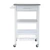 ONMYJFD Kitchen Cart with Stainless Steel Top, Rolling Cart view 1