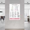 Roman Numerals Chart Math Classroom Education Poster (7) Canvas Painting Posters And Prints Wall Art for Living Room Bedroom Decor 08x12inch(20x30cm) view 3