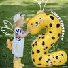 1pcs 40inch Animal Number 6 Foil Balloon Giant Cartoon Animal Theme Number Balloon Decor for Baby Shower Wedding Anniversary Birthday Party Decoration view 3