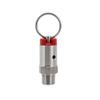1pc Stainless Steel 304 Pressure Relief Valve for Homebrew Kegs - 1/4" Male NPT, Adjustable 17PSI to 100PSI(35psi) view 1