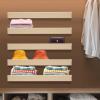 ACJSDGL 4-Pack PVC Composite Board Wire Rack Covers for Pantry 31 x 20 x 2.5in Wood Color Imitation Wood-Look,Closet,Bathroom,Waterproof Scratch Resistant Easy Install,PVC Covers for Wire Shelving view 3